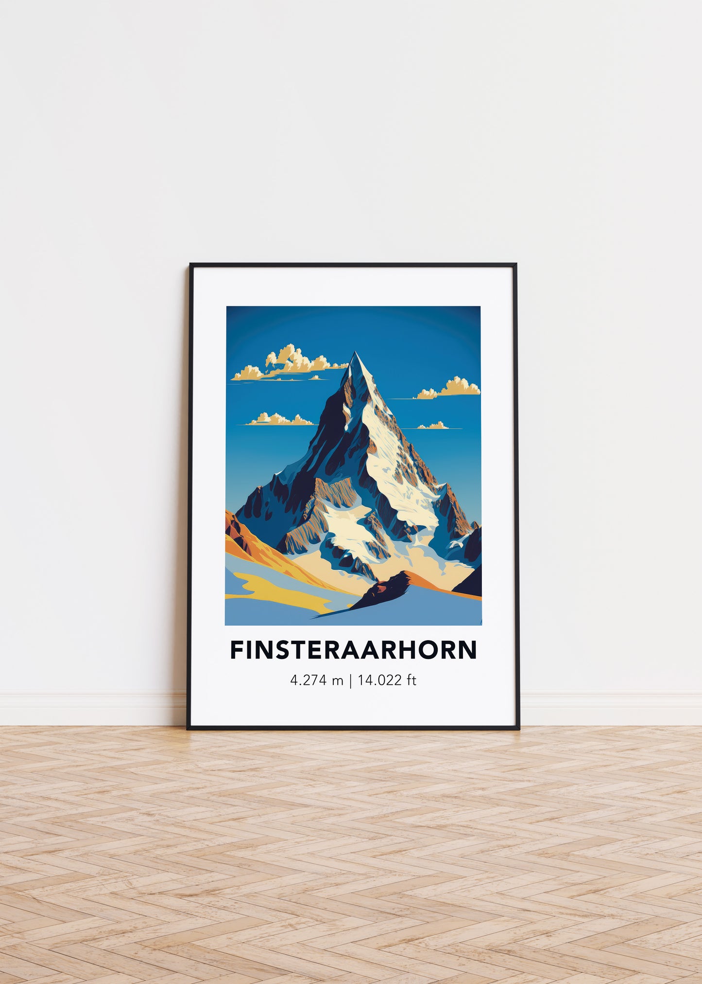 Finsteraarhorn poster, Finsteraarhorn print, Finsteraarhorn wall art