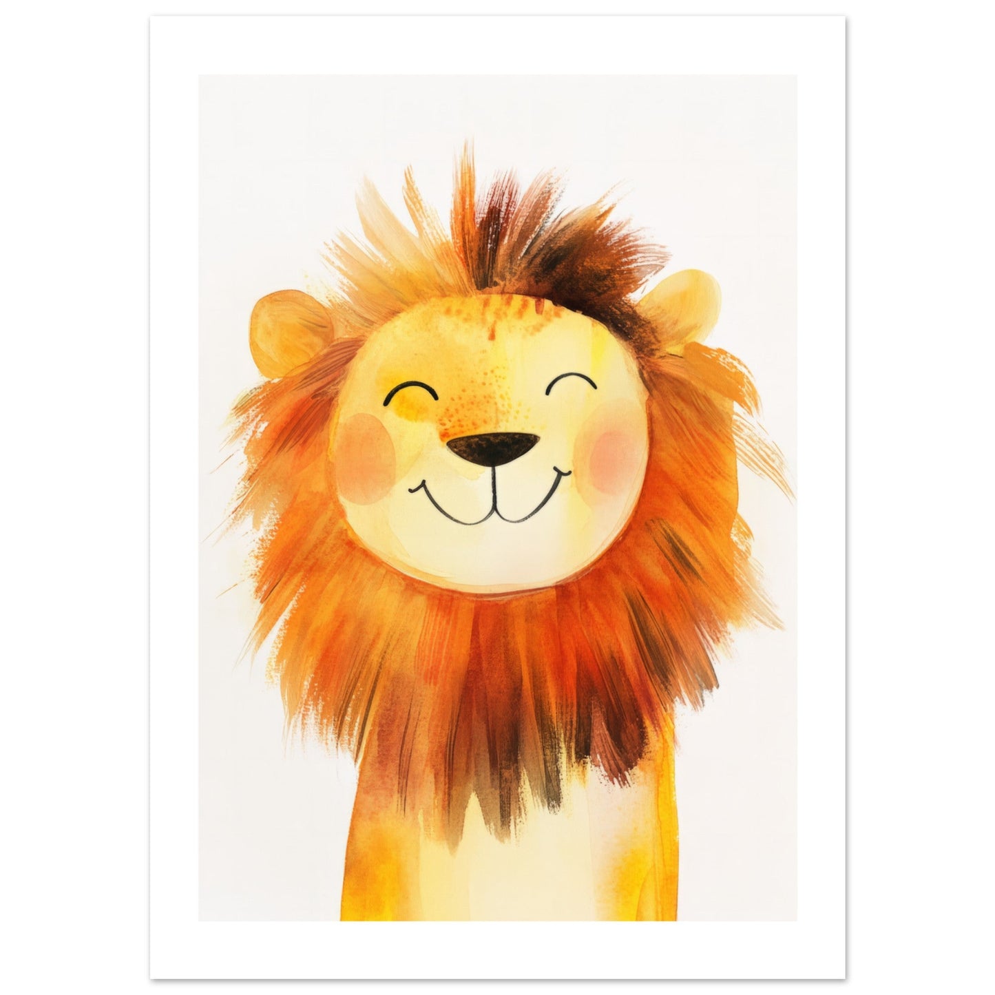 Kids Poster - Lion As A Colorful Painting