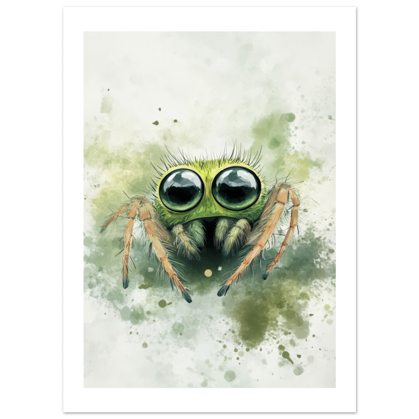 Kids Poster - Cute Spider As A Colorful Painting