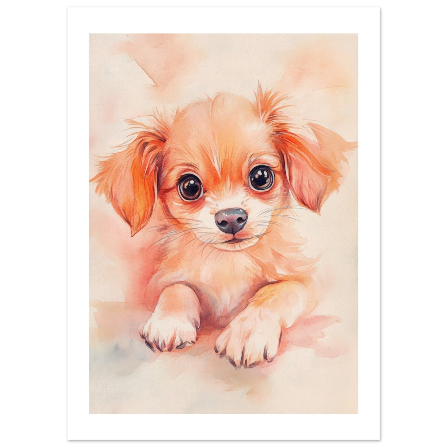 Kids Poster - Cute Dog As A Colorful Painting