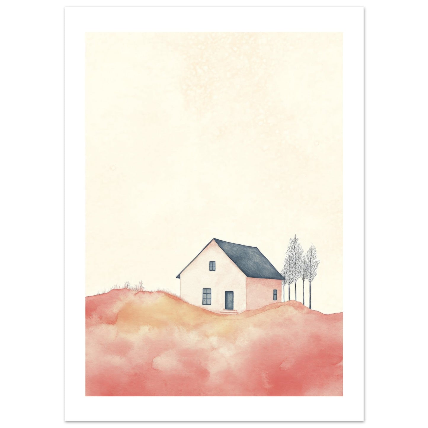 Kids Poster - House As A Colorful Painting