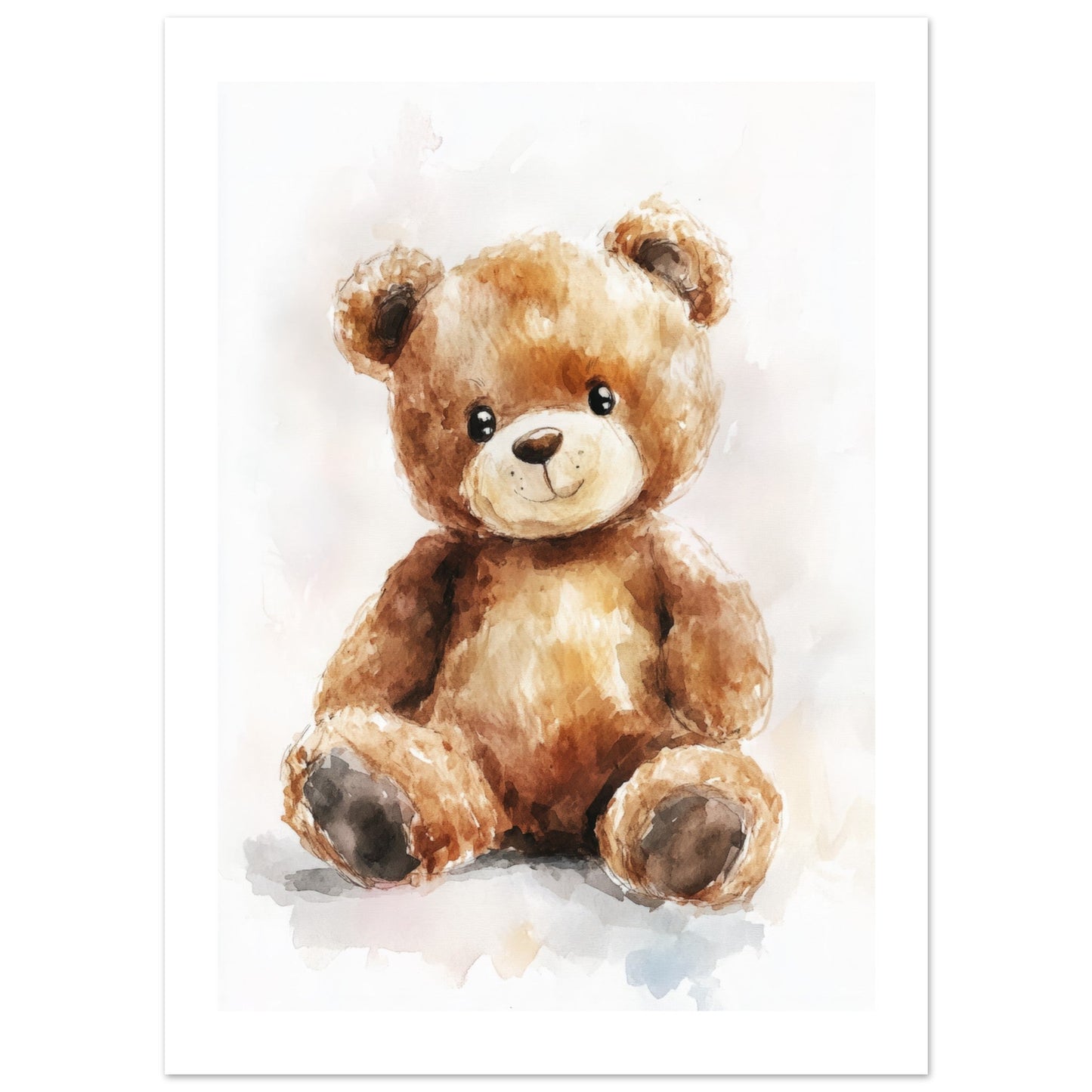 Kids Poster - Teddy Bear As A Colorful Painting 5