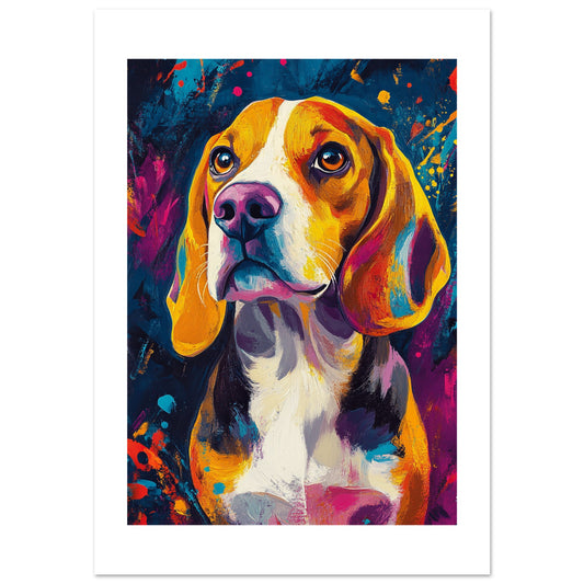 Beagel dog poster