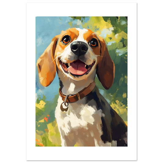 Beagel dog poster