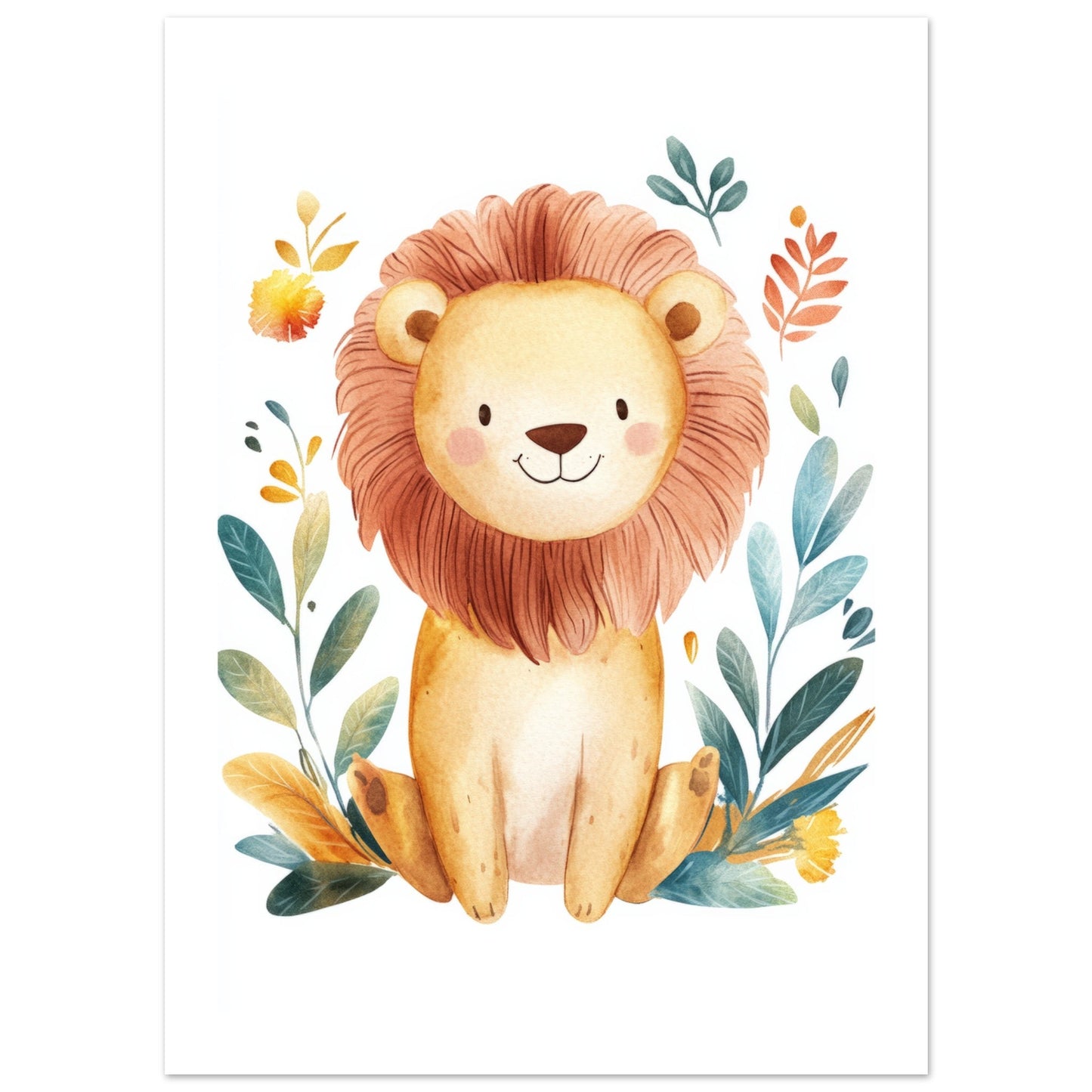 Kids Poster - Lion As A Colorful Painting 3