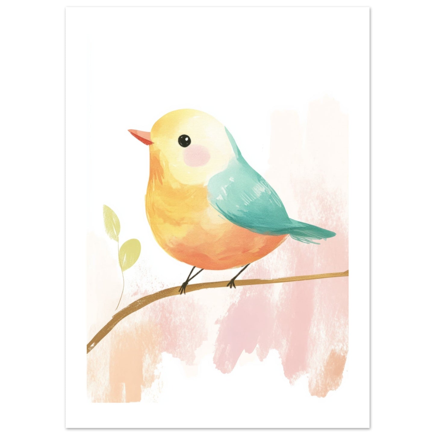 Kids Poster - Bird As A Colorful Painting