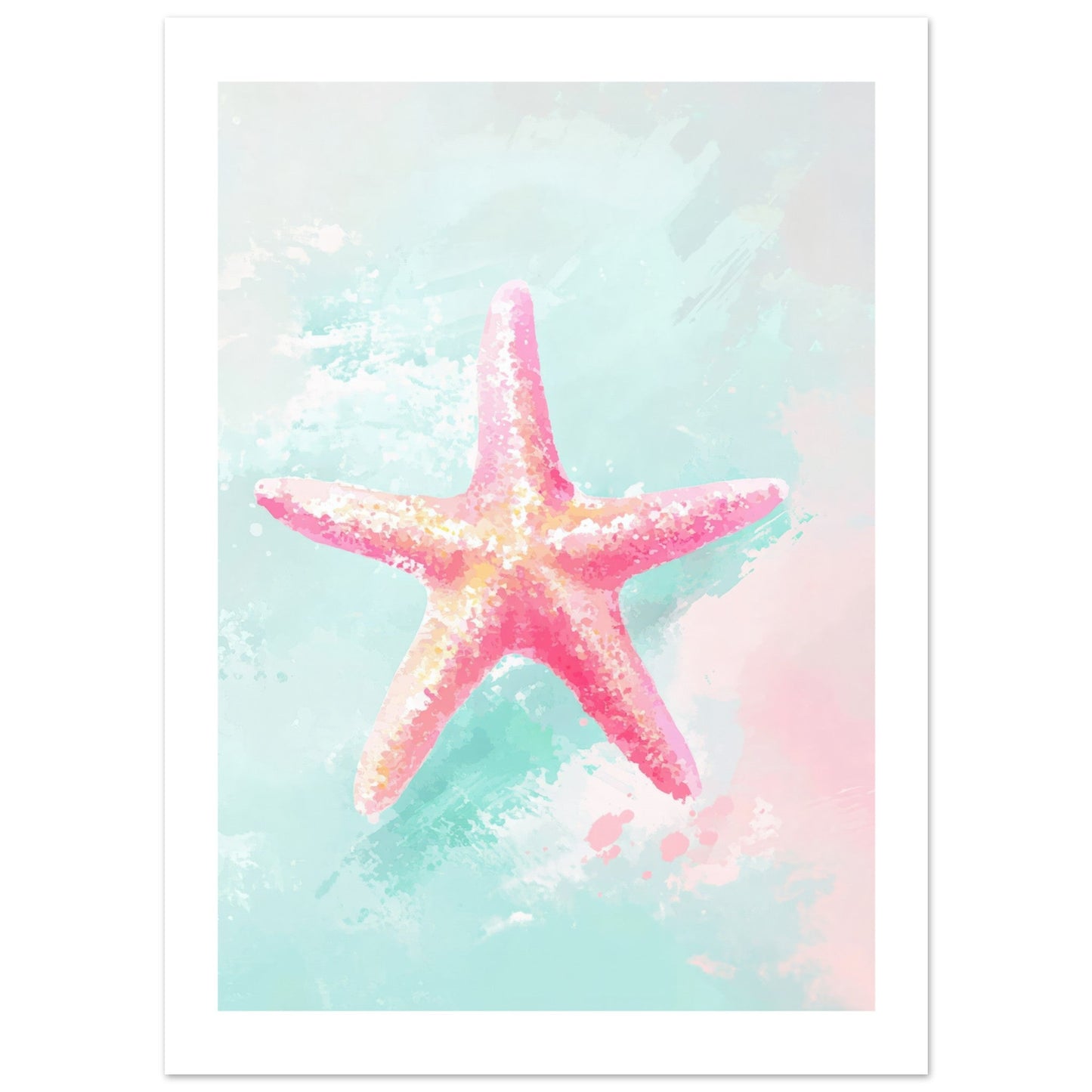 Kids Poster - Starfish As A Colorful Painting