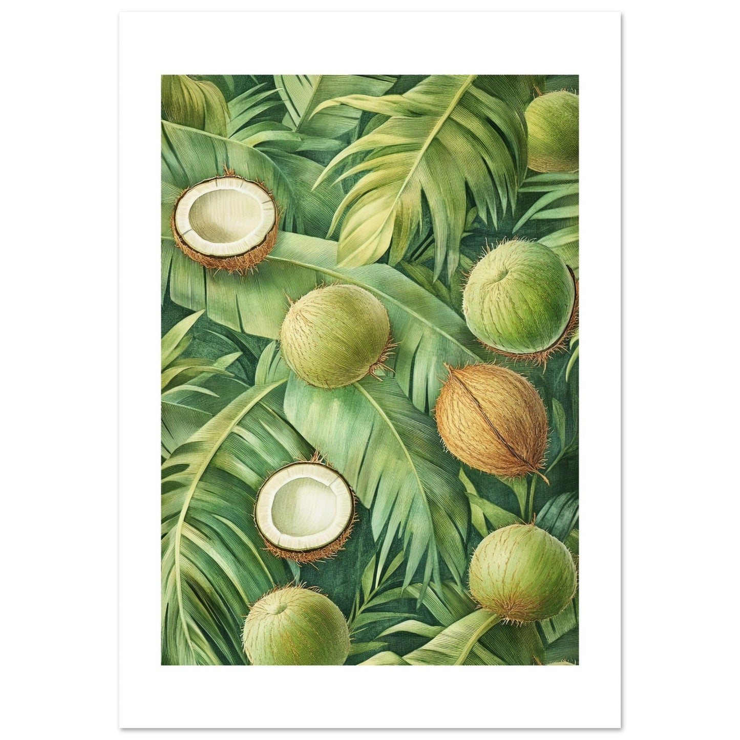 A pattern of Green Coconuts 1