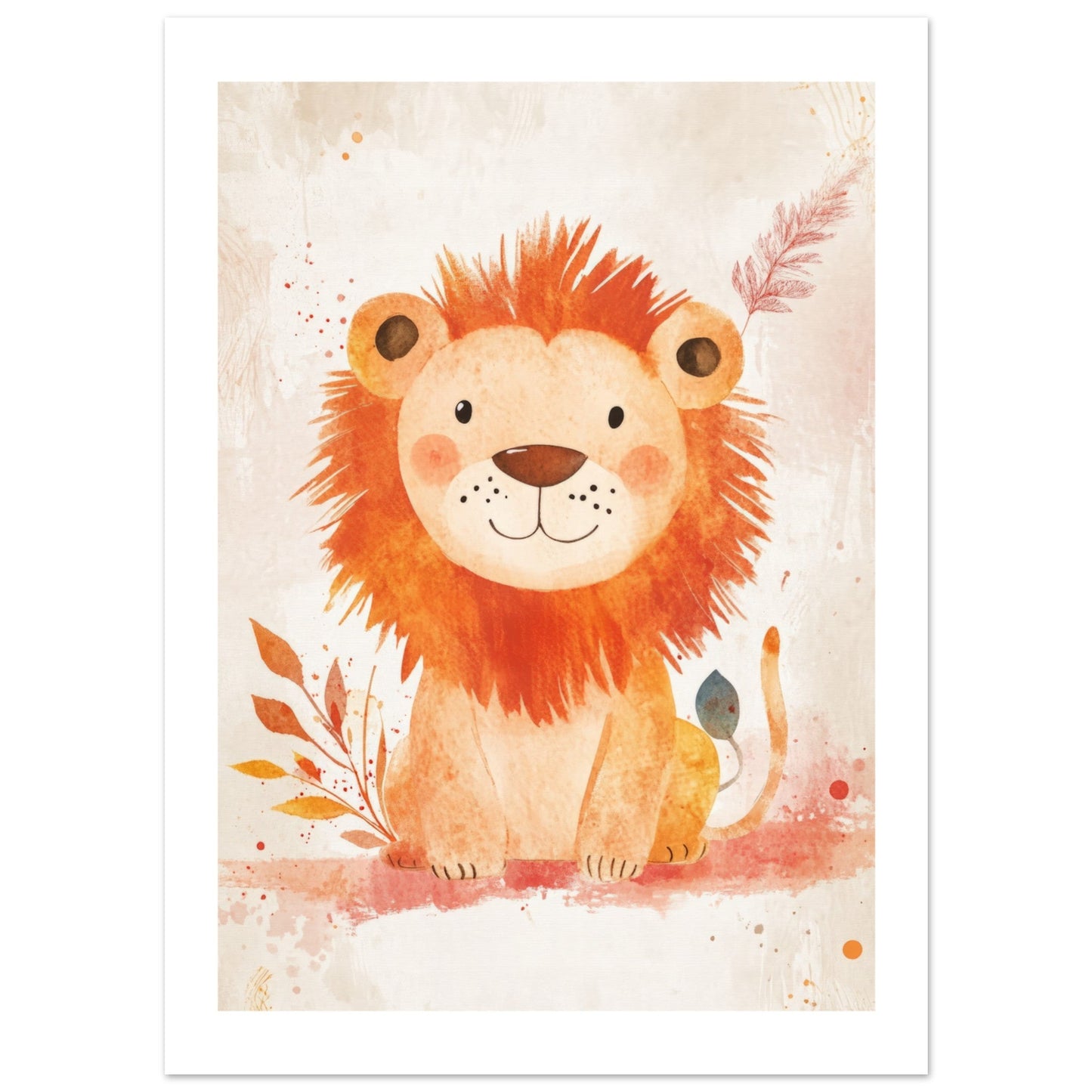 Kids Poster - Lion As A Colorful Painting 5