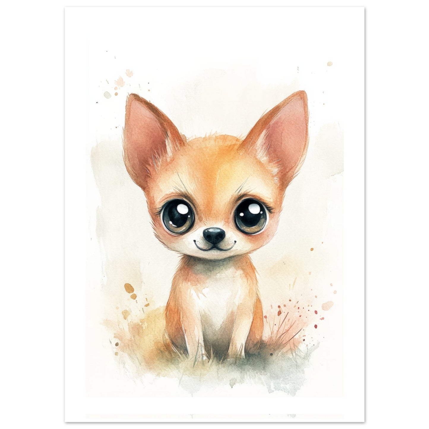 Kids Poster - Cute Dog As A Colorful Painting 2
