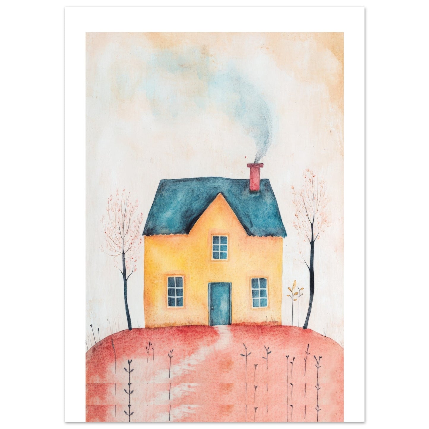Kids Poster - House As A Colorful Painting 1