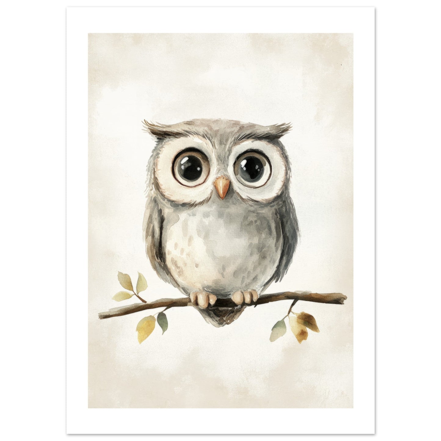 Kids Poster - Cute Owl As A Colorful Painting 1