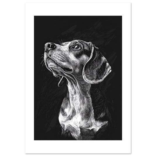 Beagel dog poster