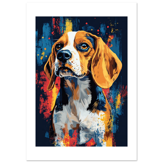 Beagel dog poster