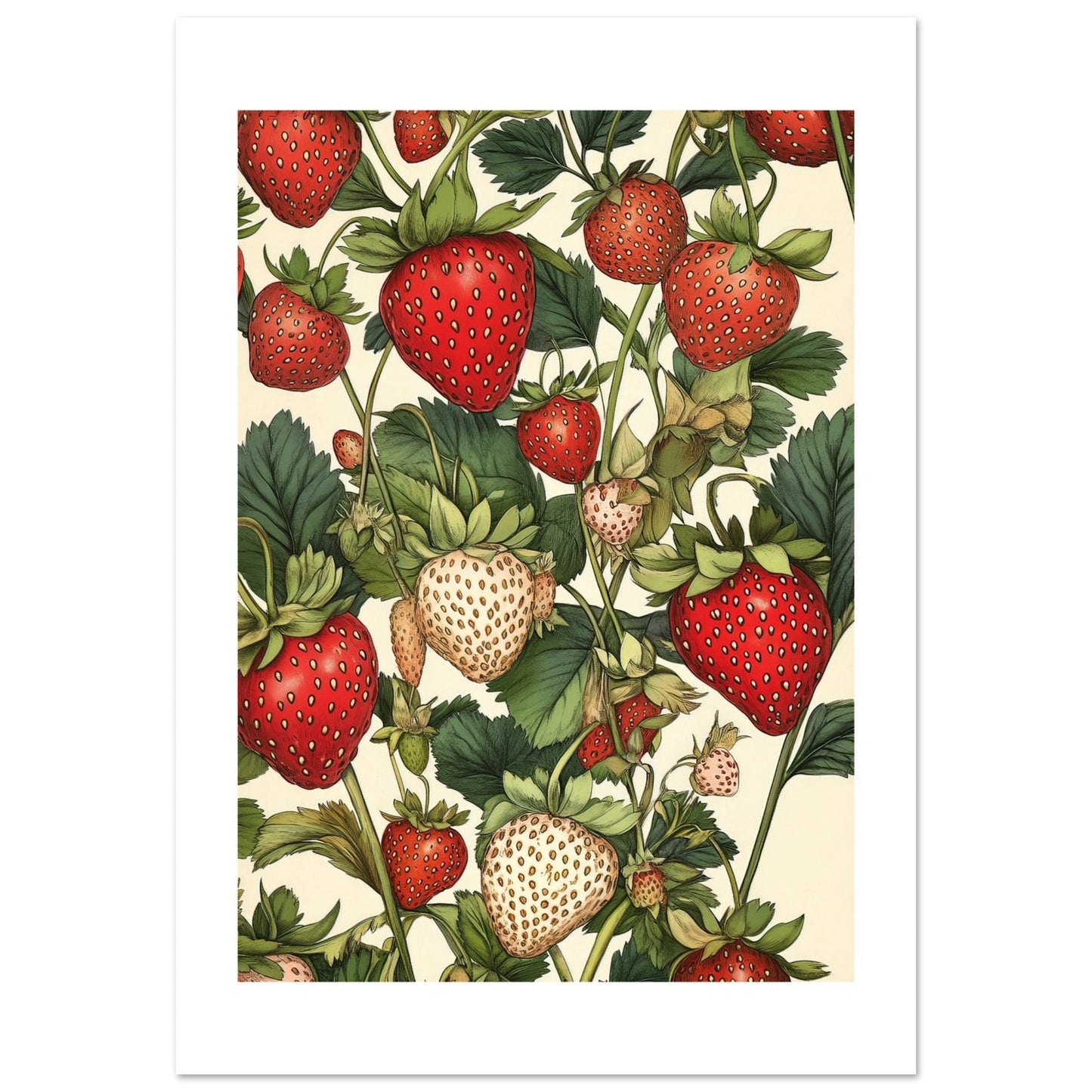 A pattern of Strawberries