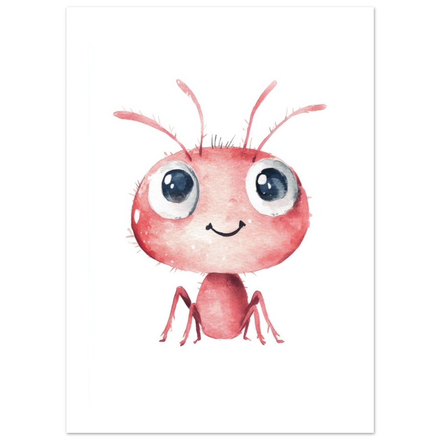 Kids Poster - Cute Ant As A Colorful Painting