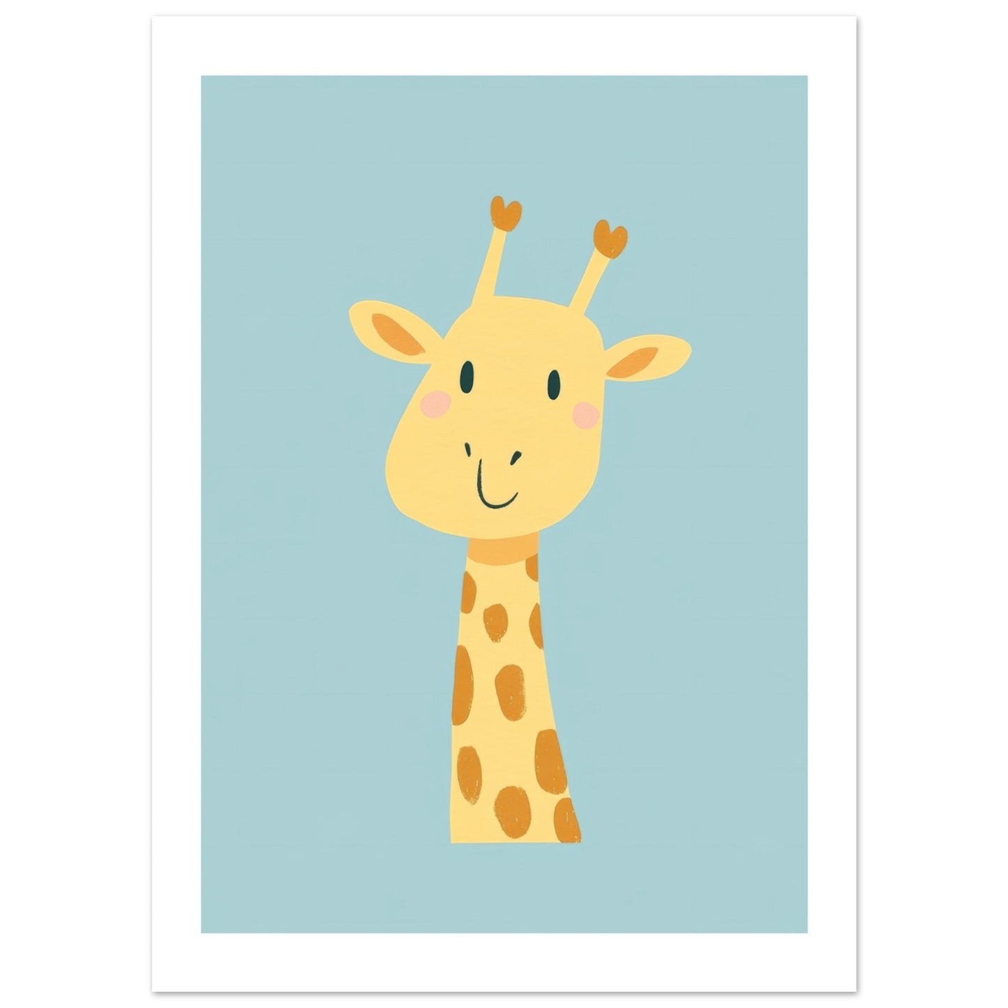 Kids Poster - Giraffe As A Colorful Painting 2