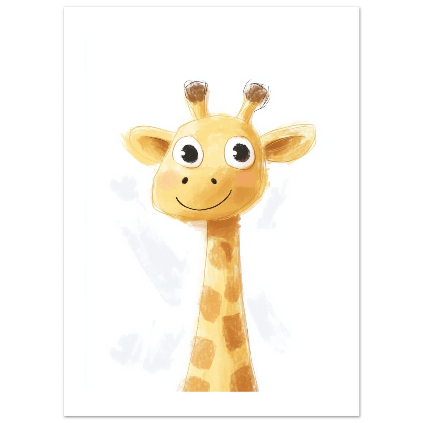 Kids Poster - Cute Giraffe As A Colorful Painting