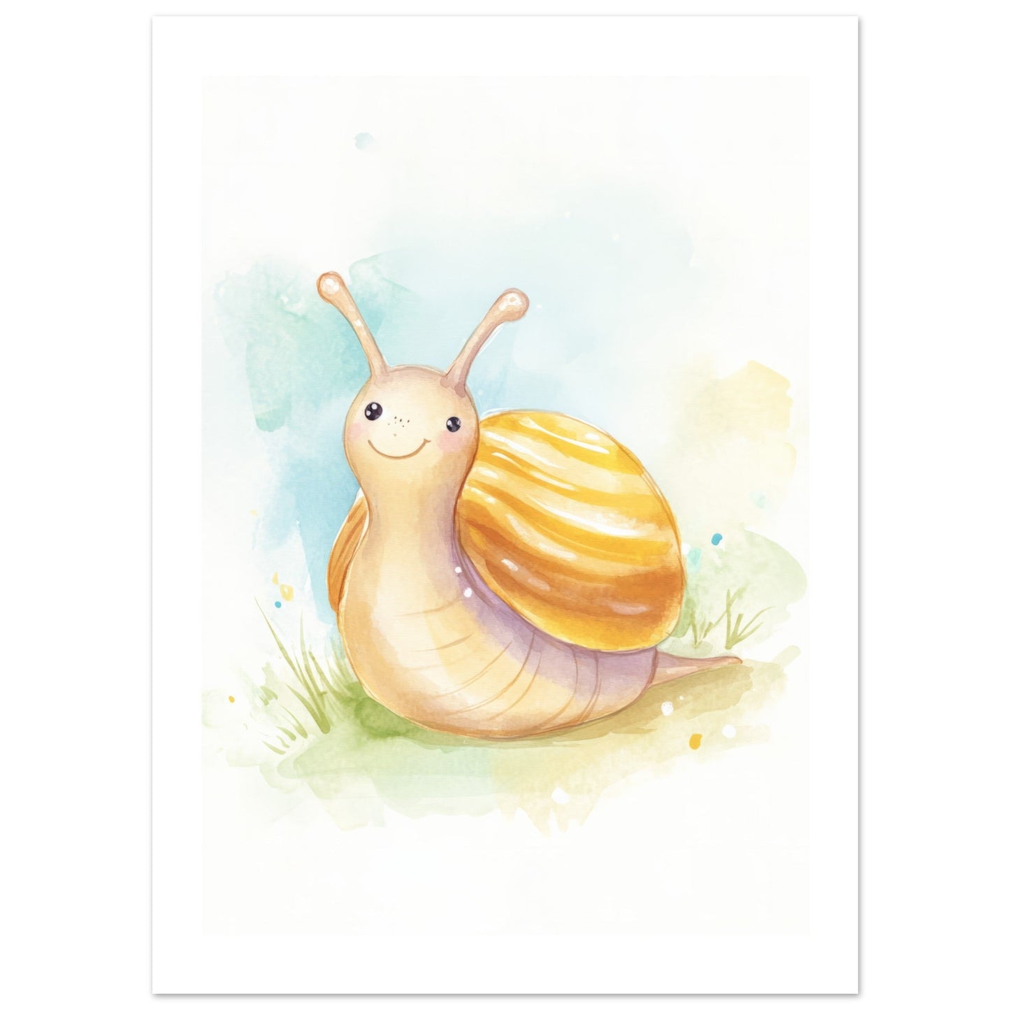 Kids Poster - Snail As A Colorful Painting 1