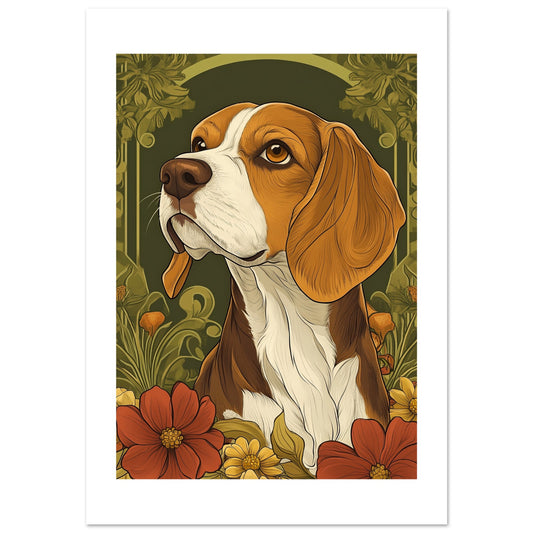Beagel dog poster