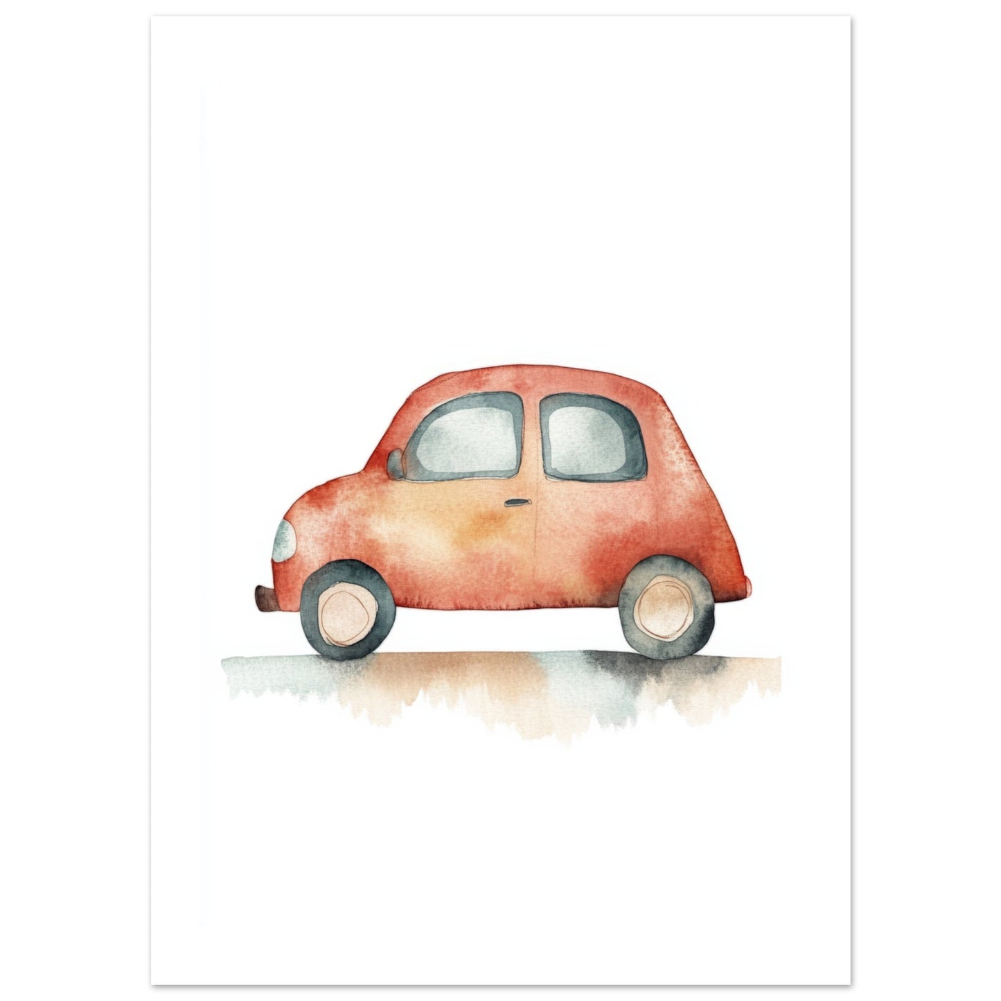 Kids Poster - Car As A Colorful Painting 1