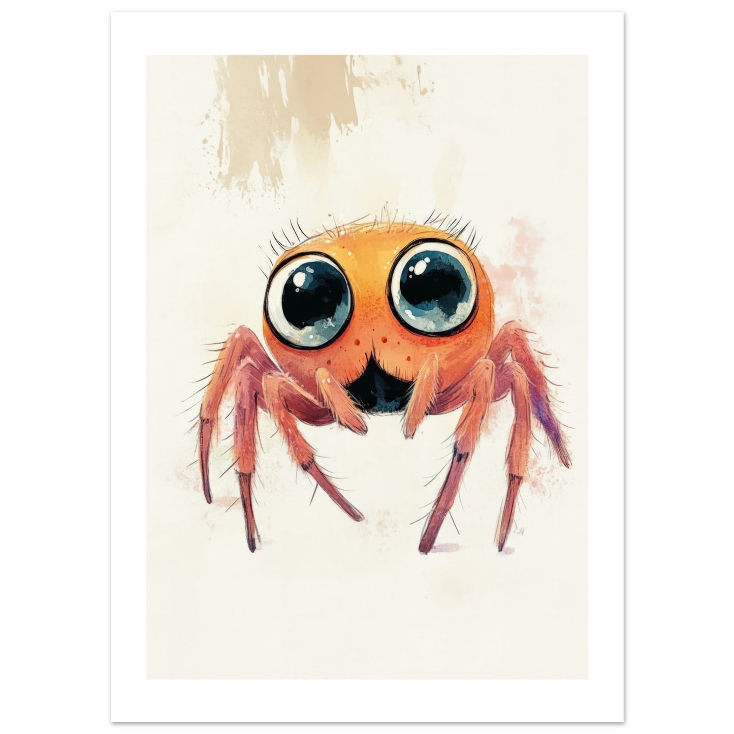 Kids Poster - Cute Spider As A Colorful Painting 1