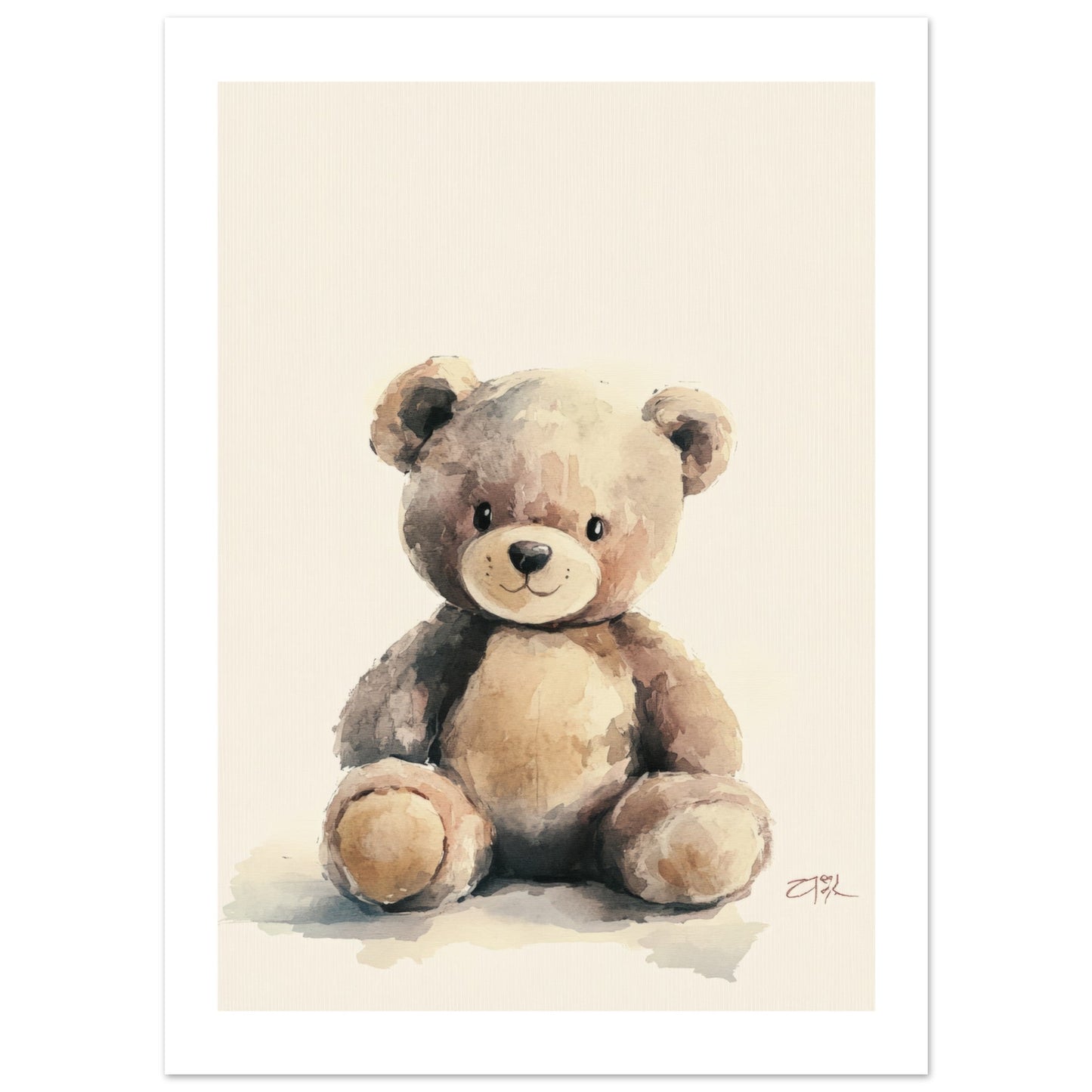 Kids Poster - Teddy Bear As A Colorful Painting 3