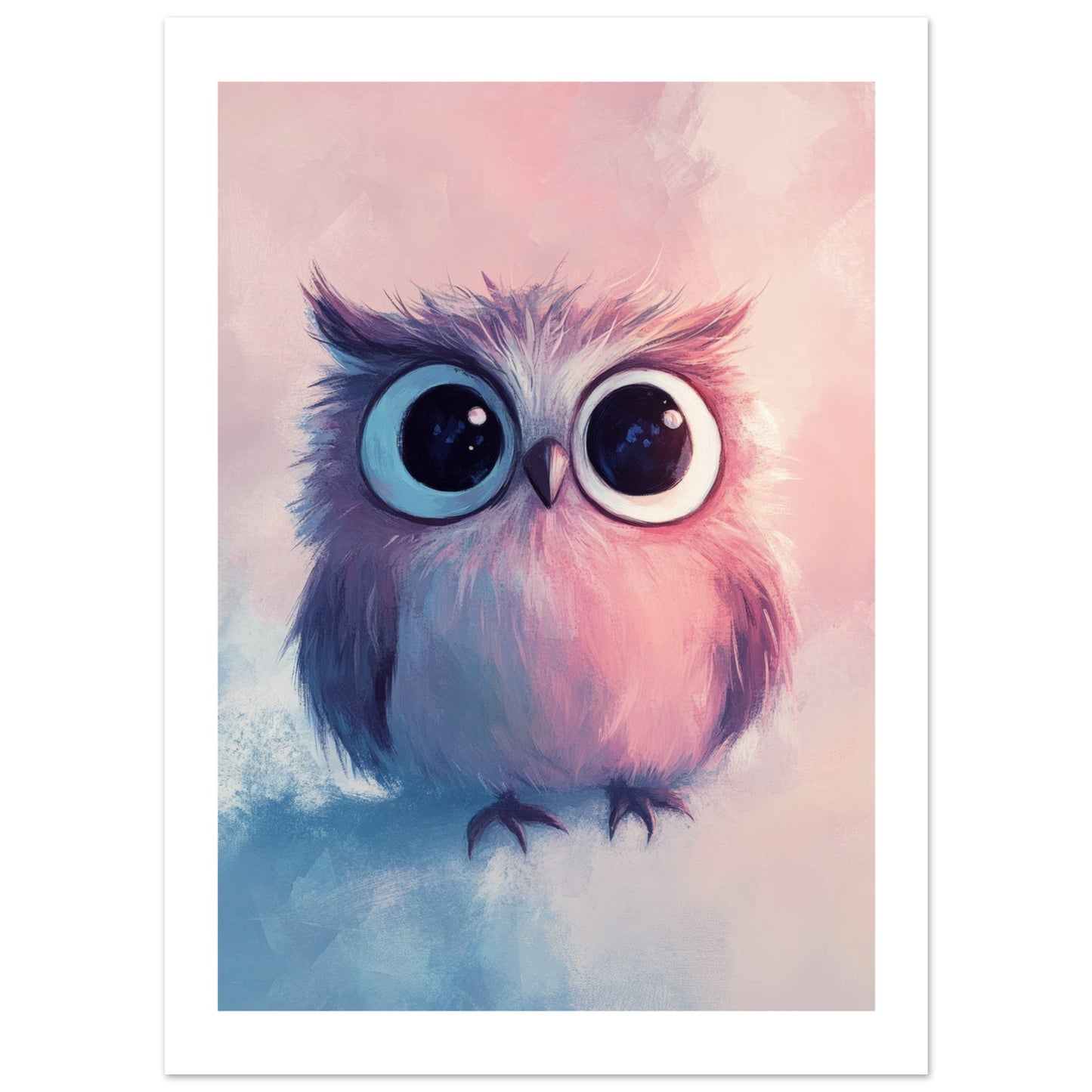 Kids Poster - Cute Owl As A Colorful Painting 2