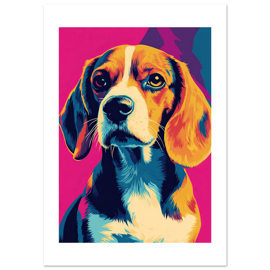 Beagel dog poster