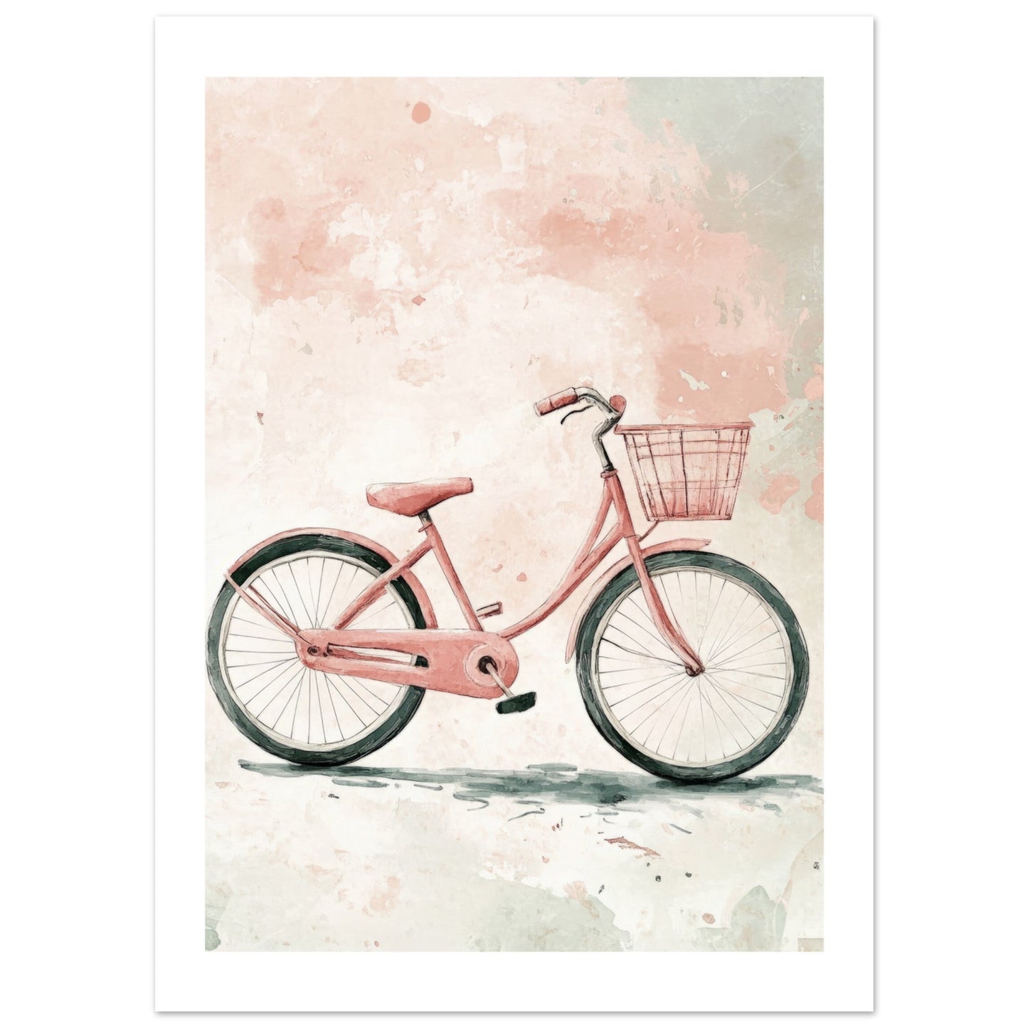 Kids Poster - Bicycle As A Colorful Painting
