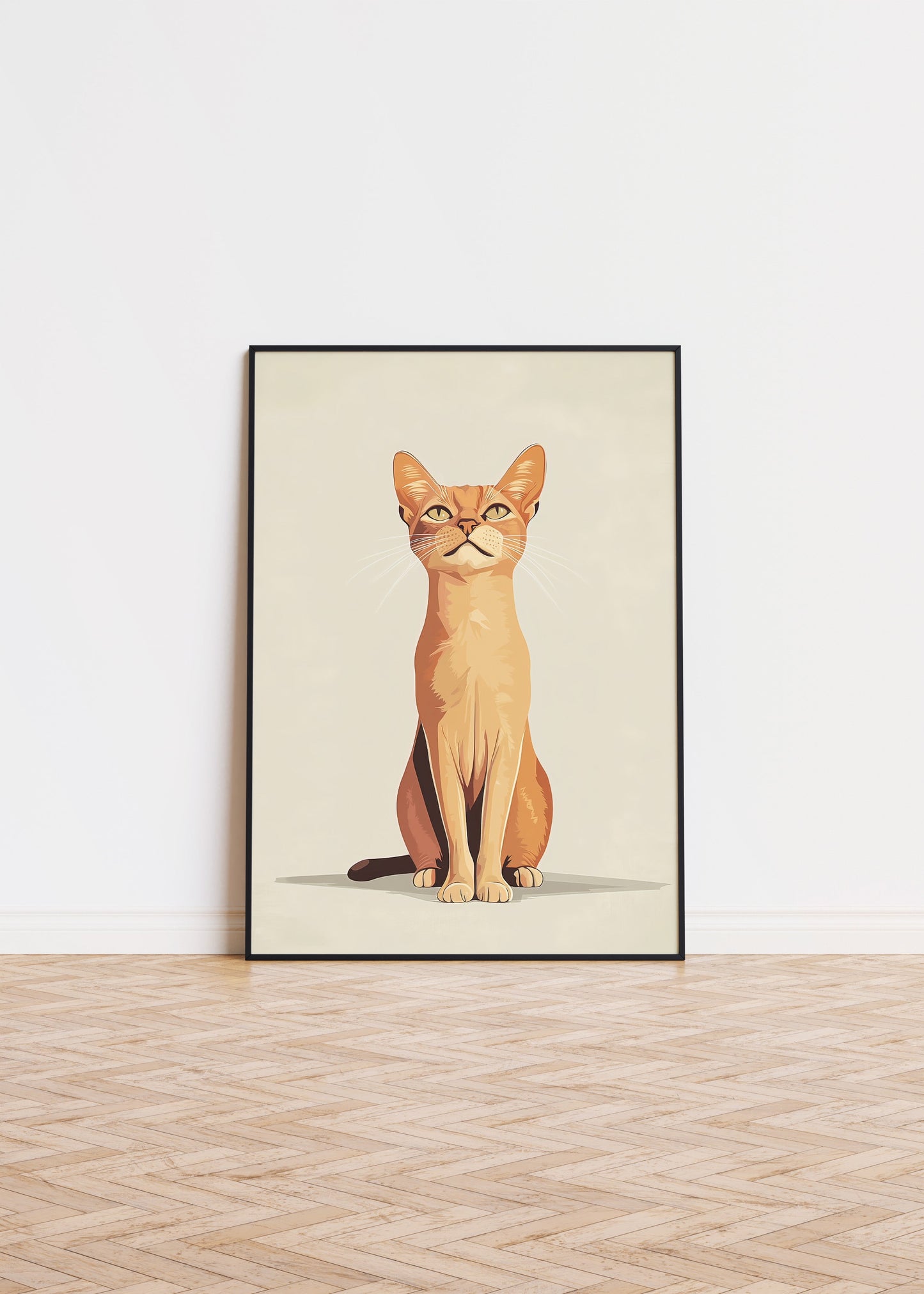 Illustration of a Abyssinian cat