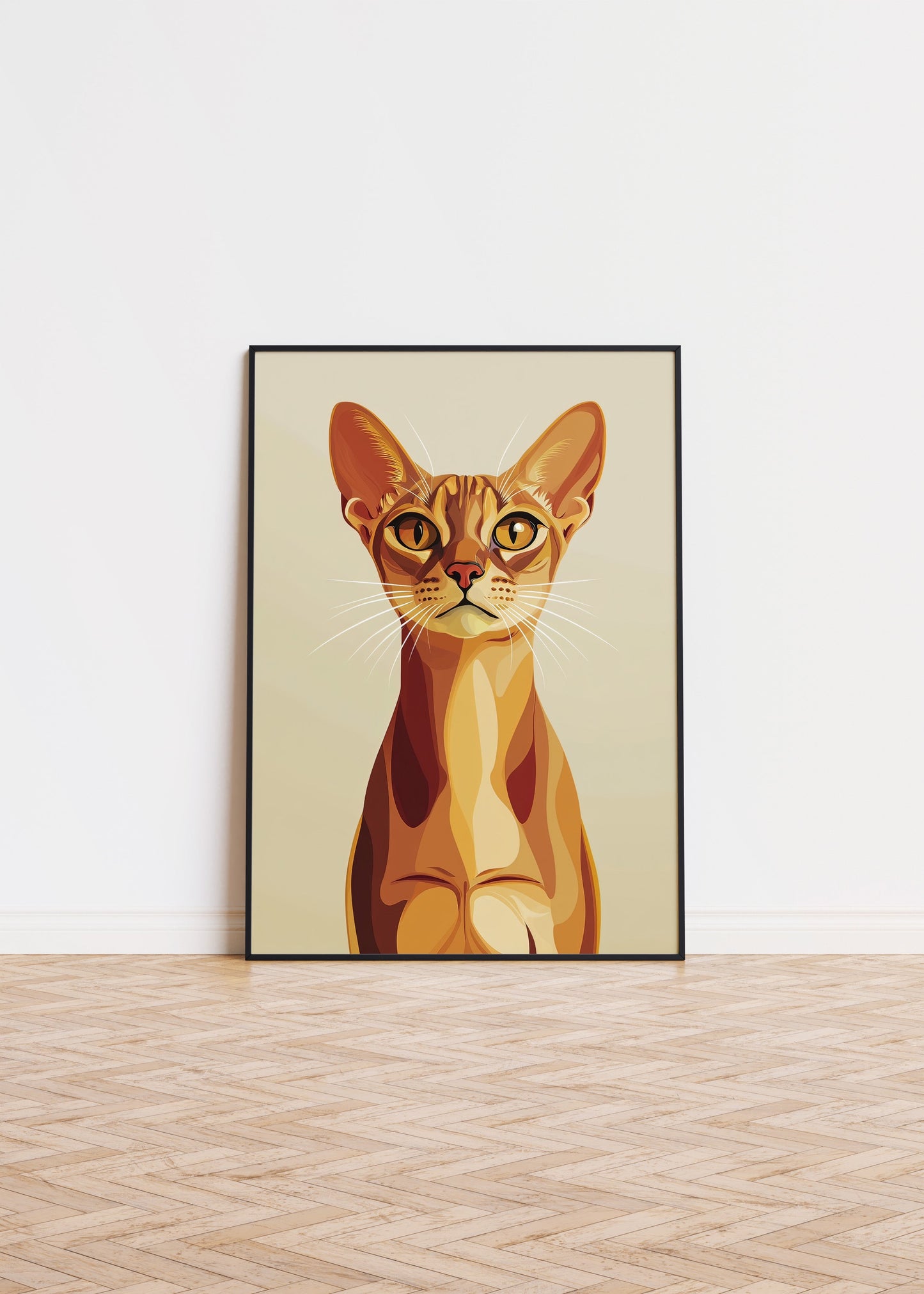 Illustration of a Abyssinian cat 1