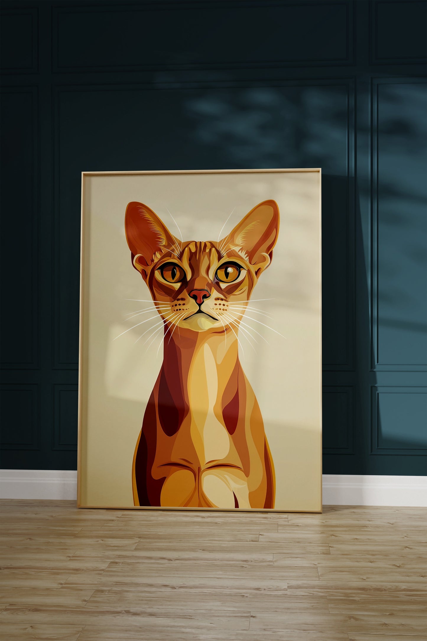 Illustration of a Abyssinian cat 1