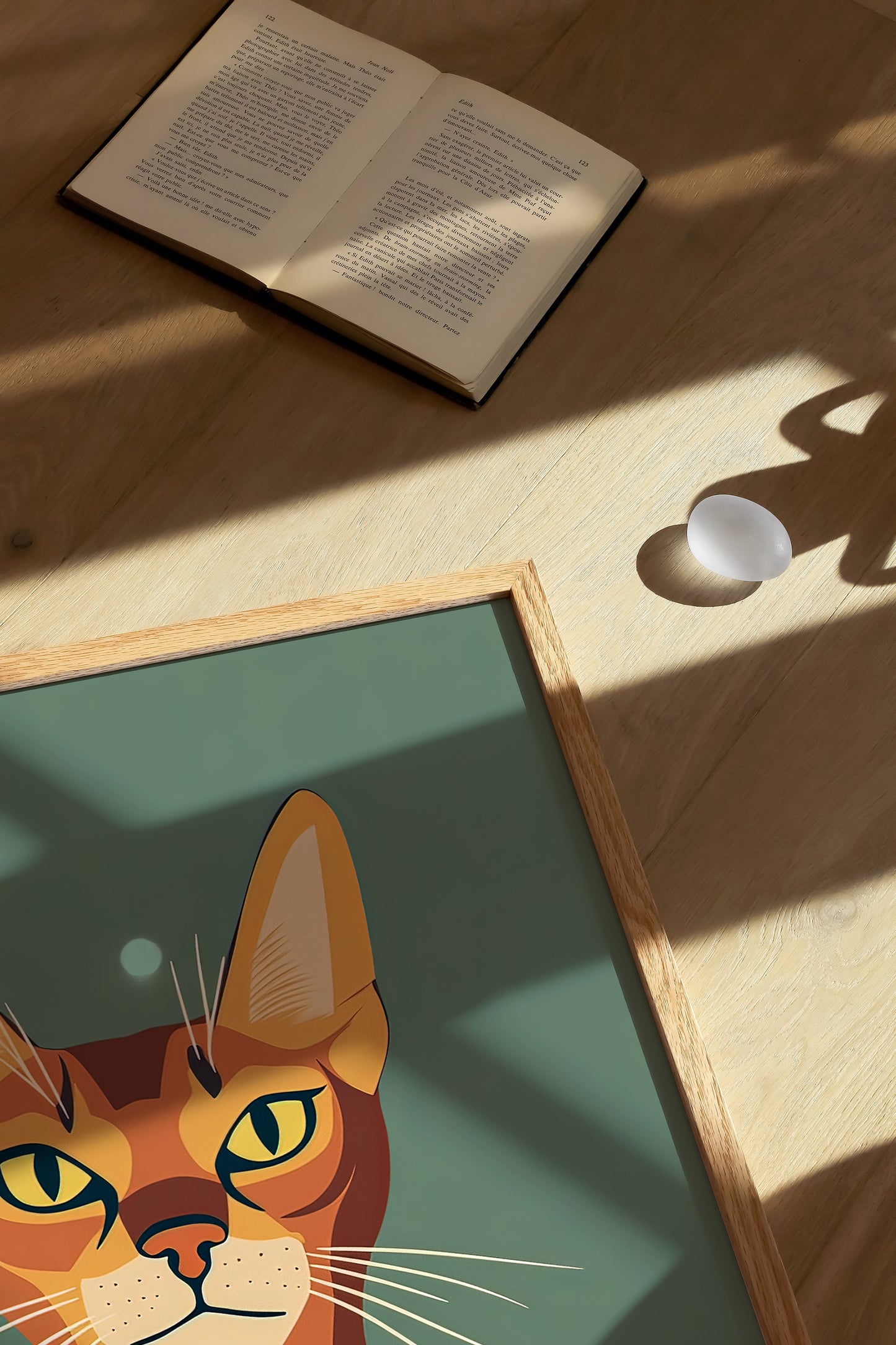 Illustration of a Abyssinian cat 2