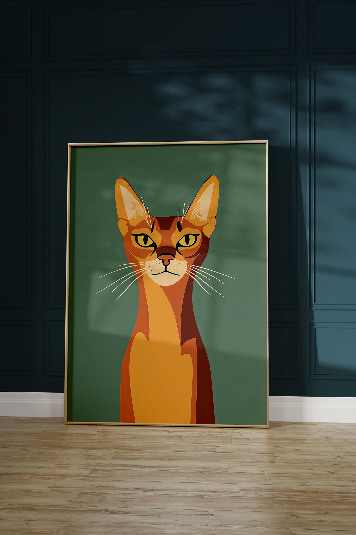Illustration of a Abyssinian cat 2