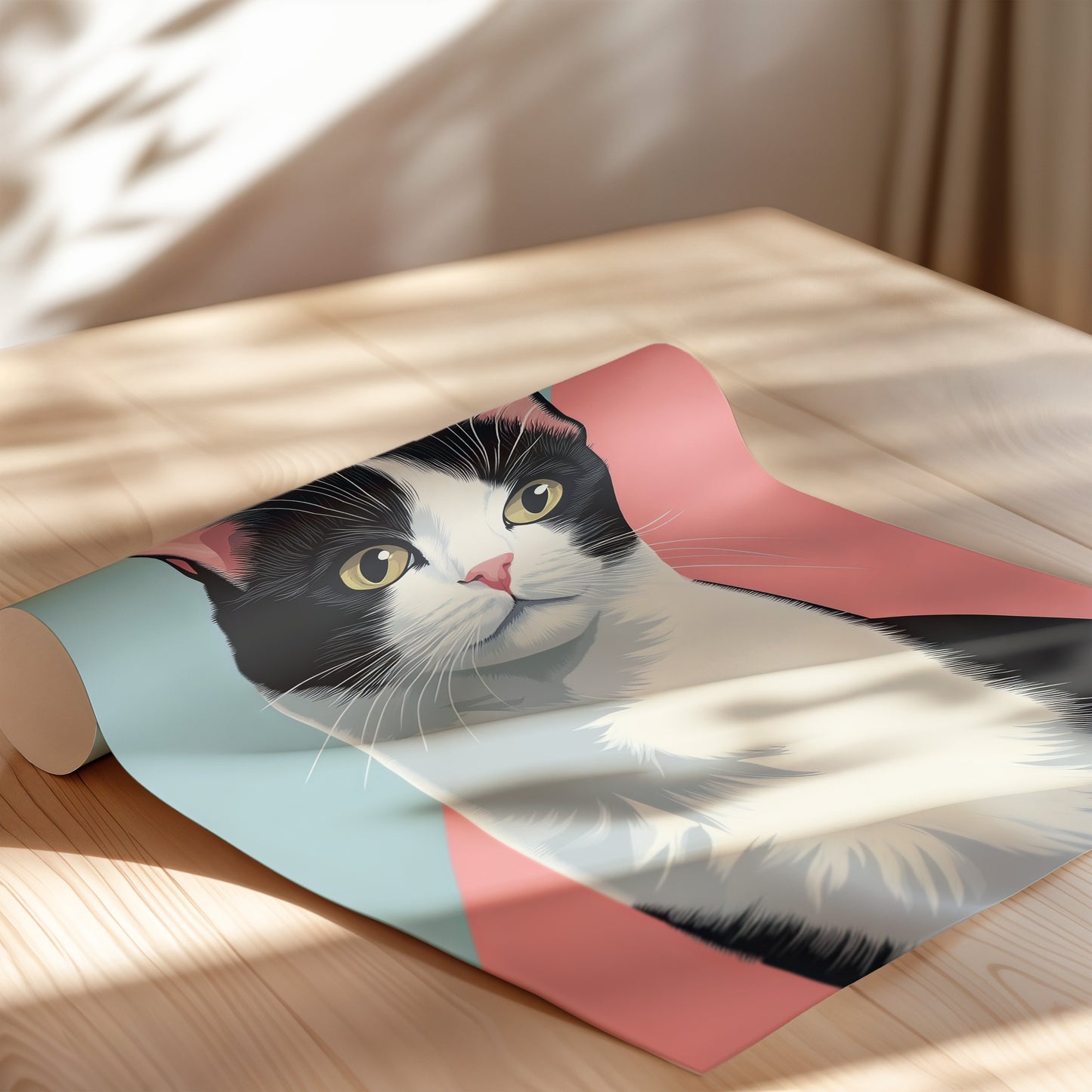 Illustration of a American Bobtail cat