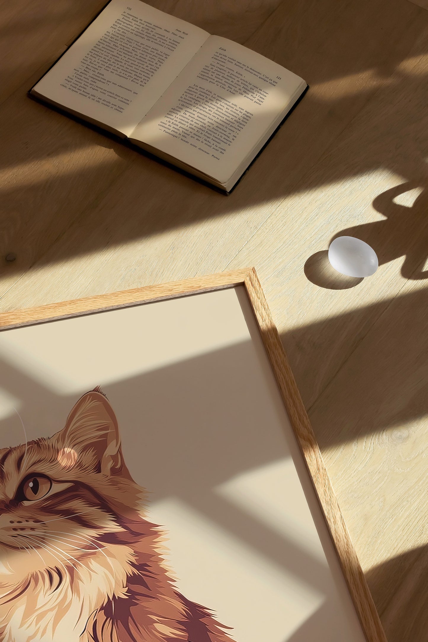 Illustration of a American Bobtail cat 1