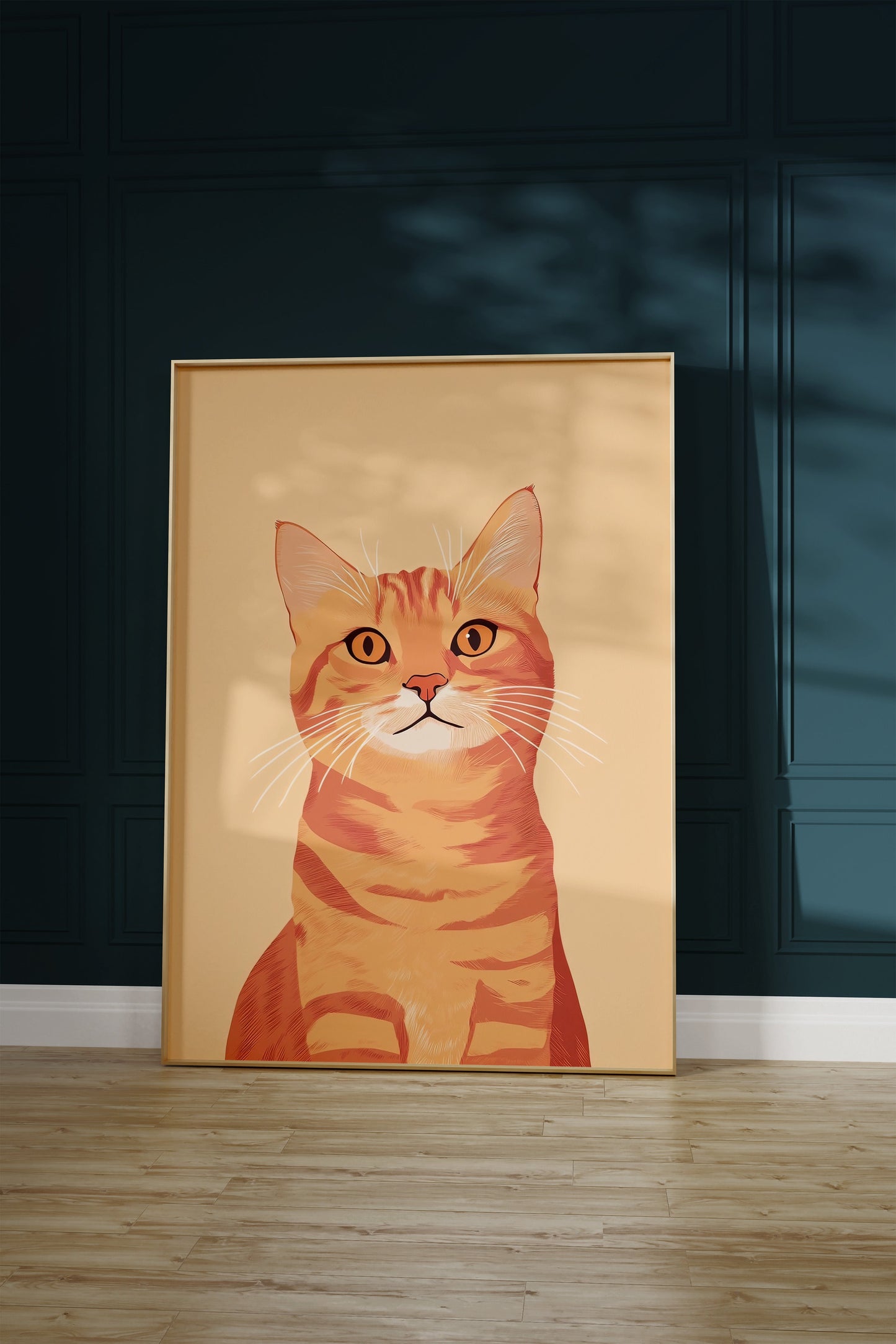 Illustration of a American Shorthair cat
