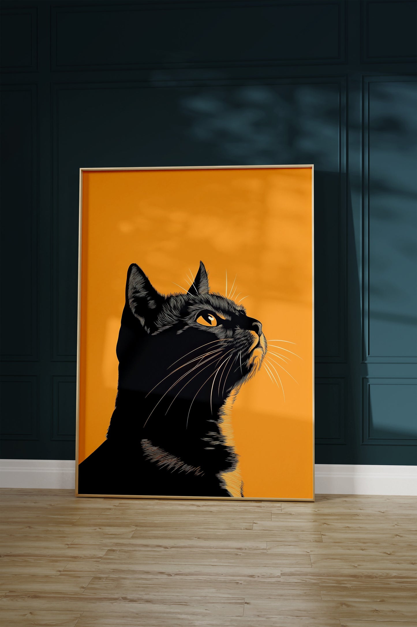 Illustration of a American Shorthair cat 2