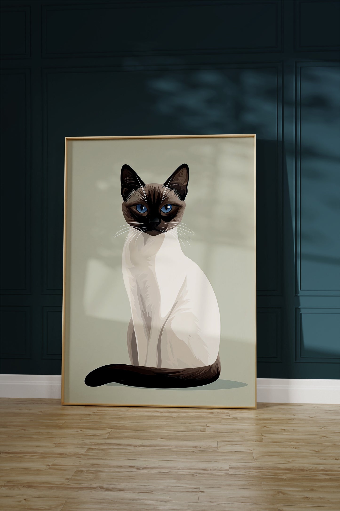 Illustration of a Balinese cat