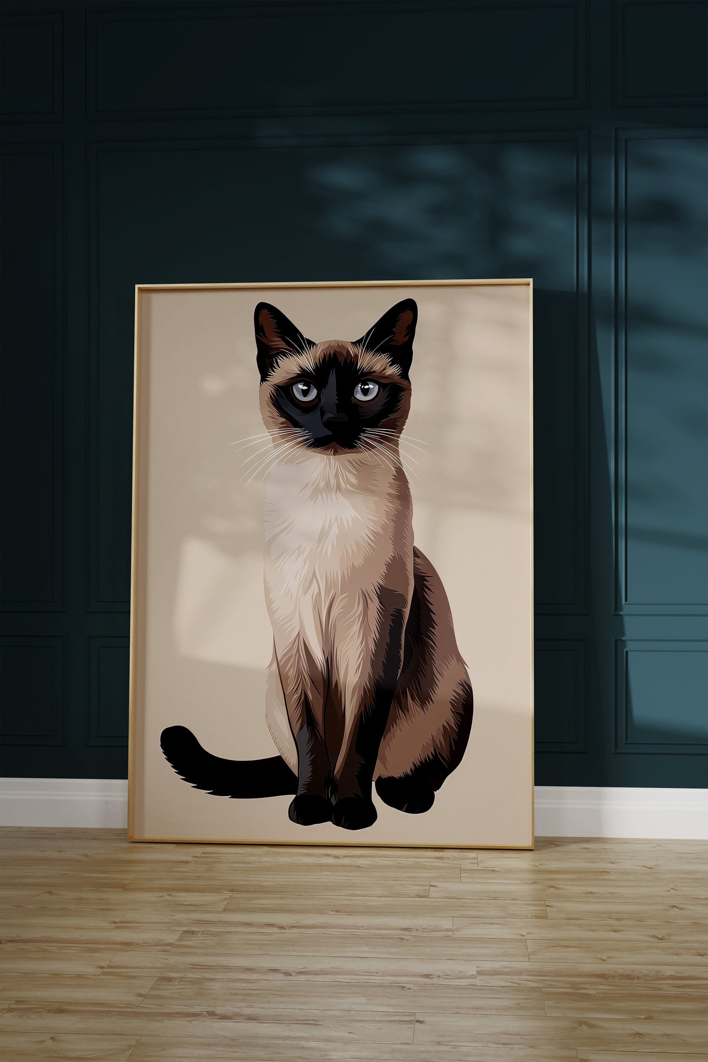 Illustration of a Balinese cat 2