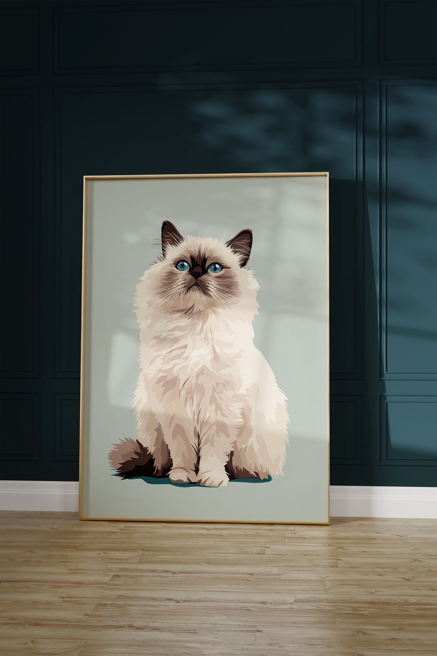 Illustration of a Birman cat