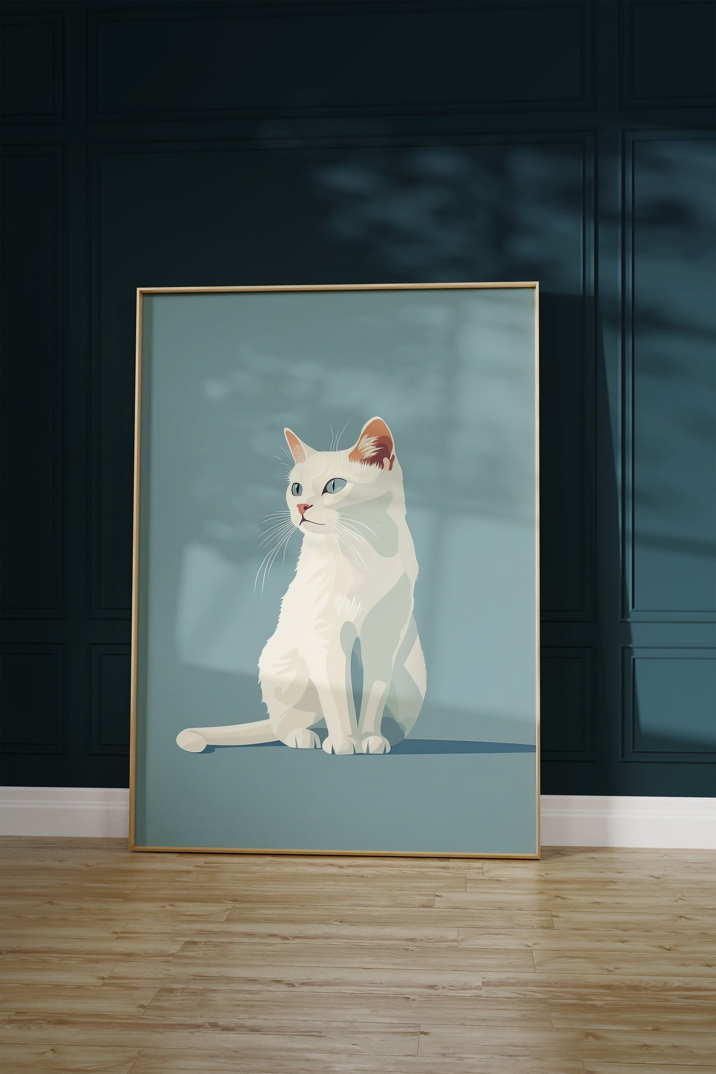 Illustration of a Bombay cat 1