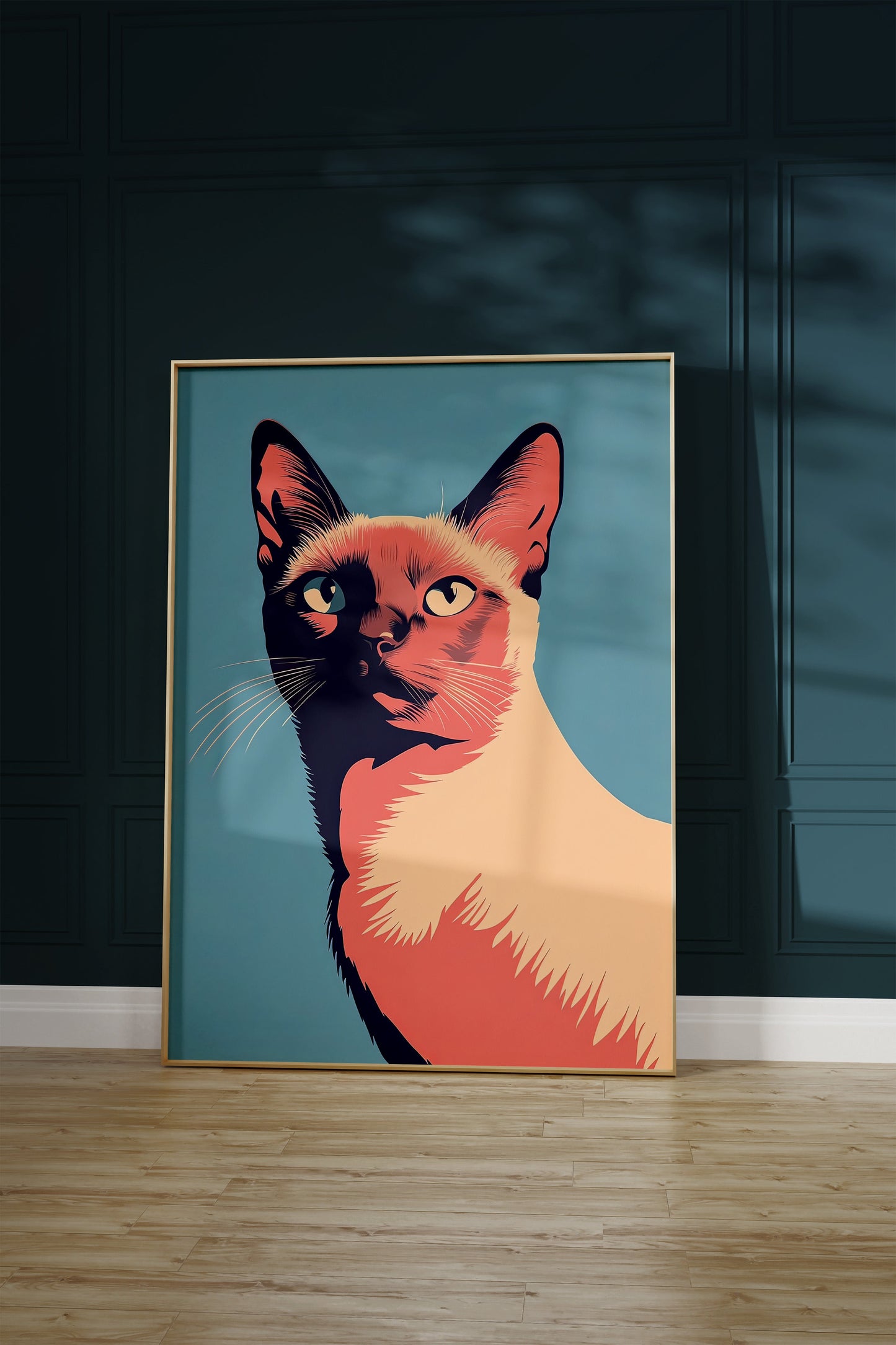 Illustration of a Burmese cat