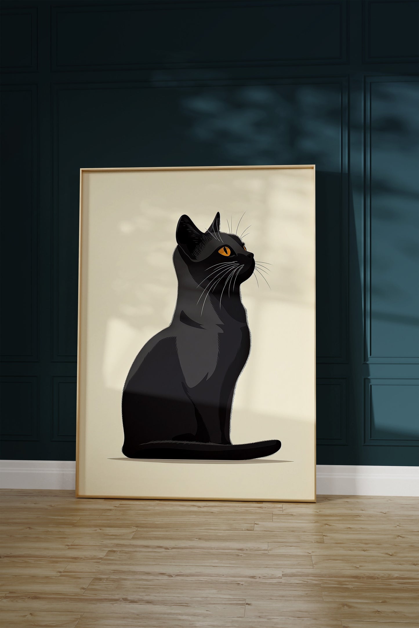 Illustration of a Chartreux cat 1