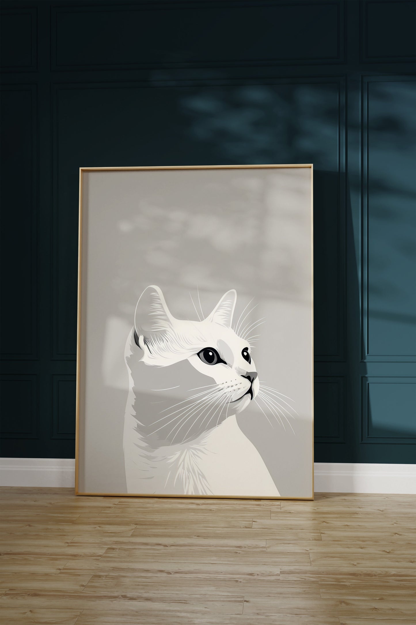 Illustration of a European Shorthair cat