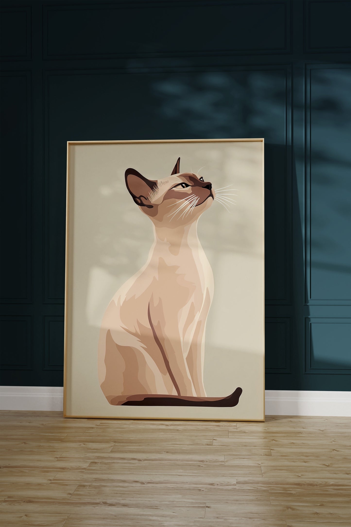 Illustration of a Javanese cat