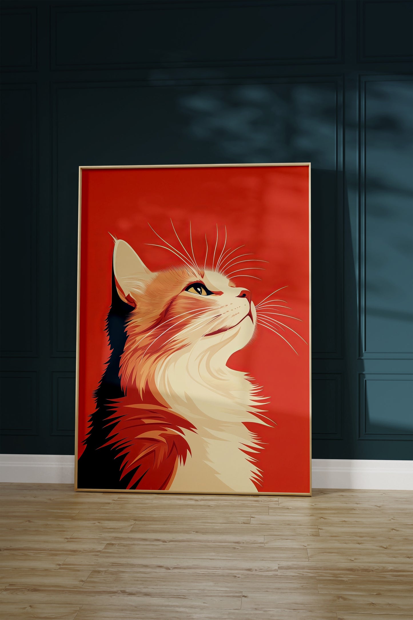 Illustration of a Norwegian Forest cat 2