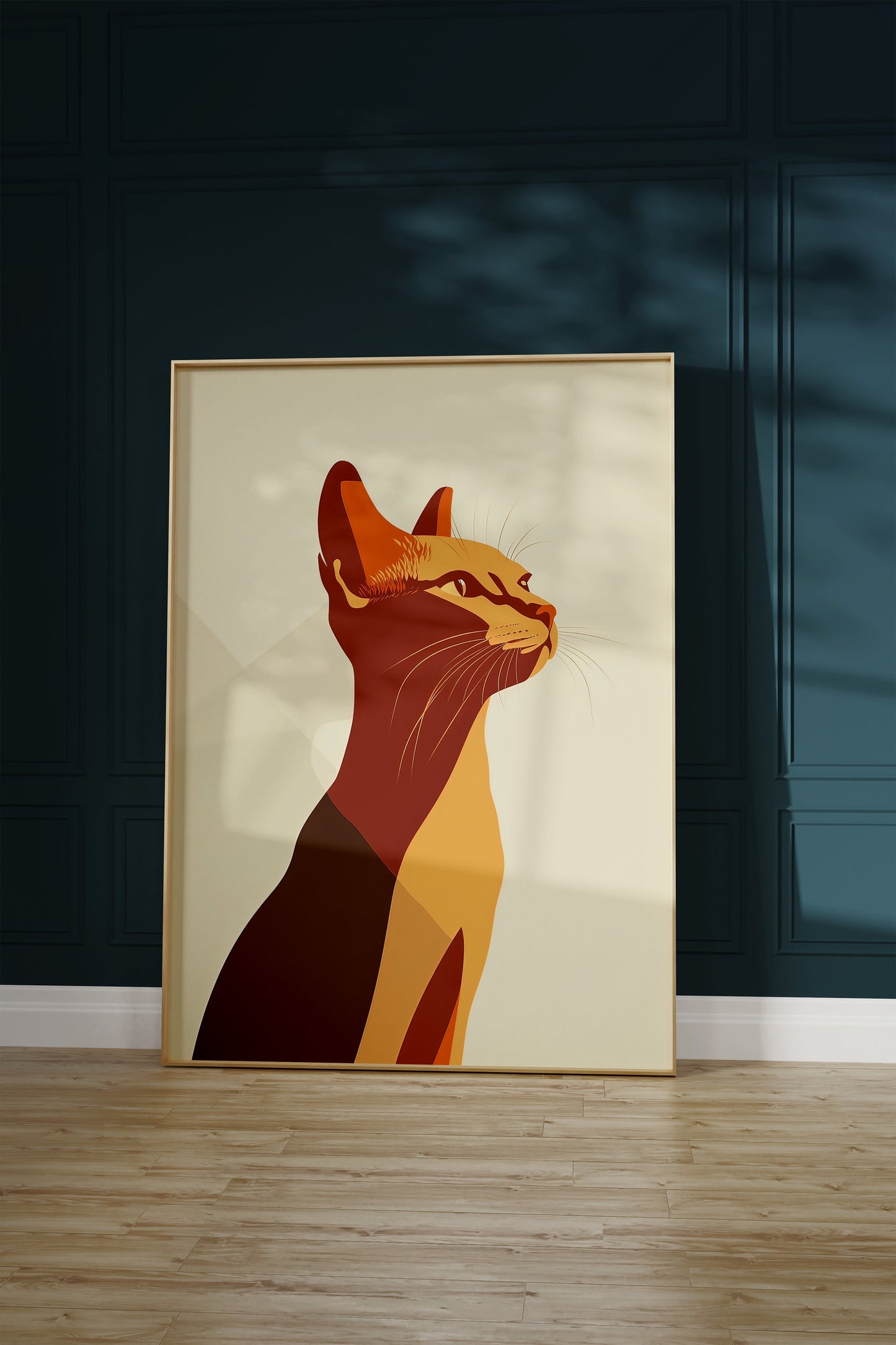 Illustration of a Oriental Shorthair cat