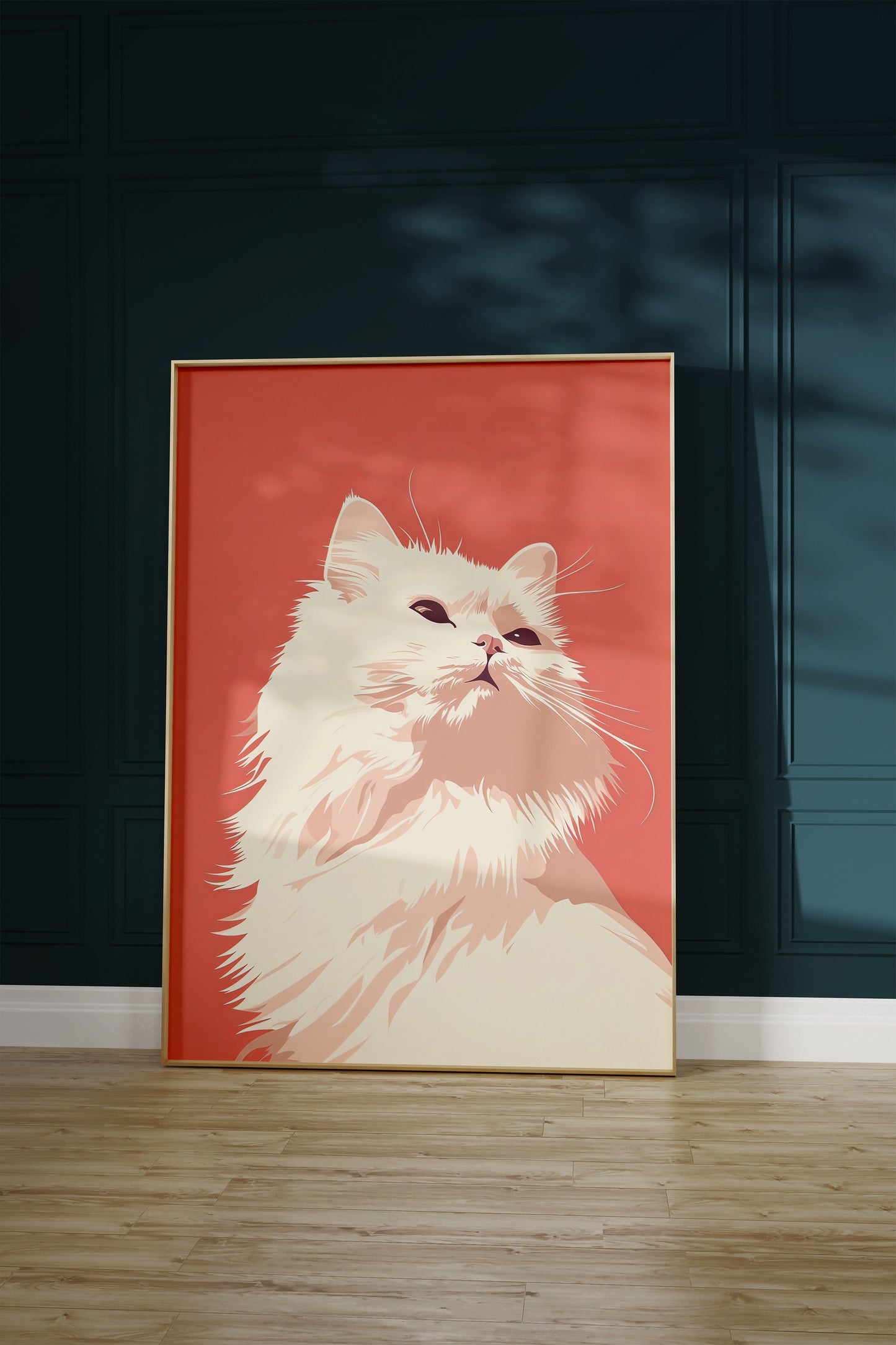 Illustration of a Persian cat